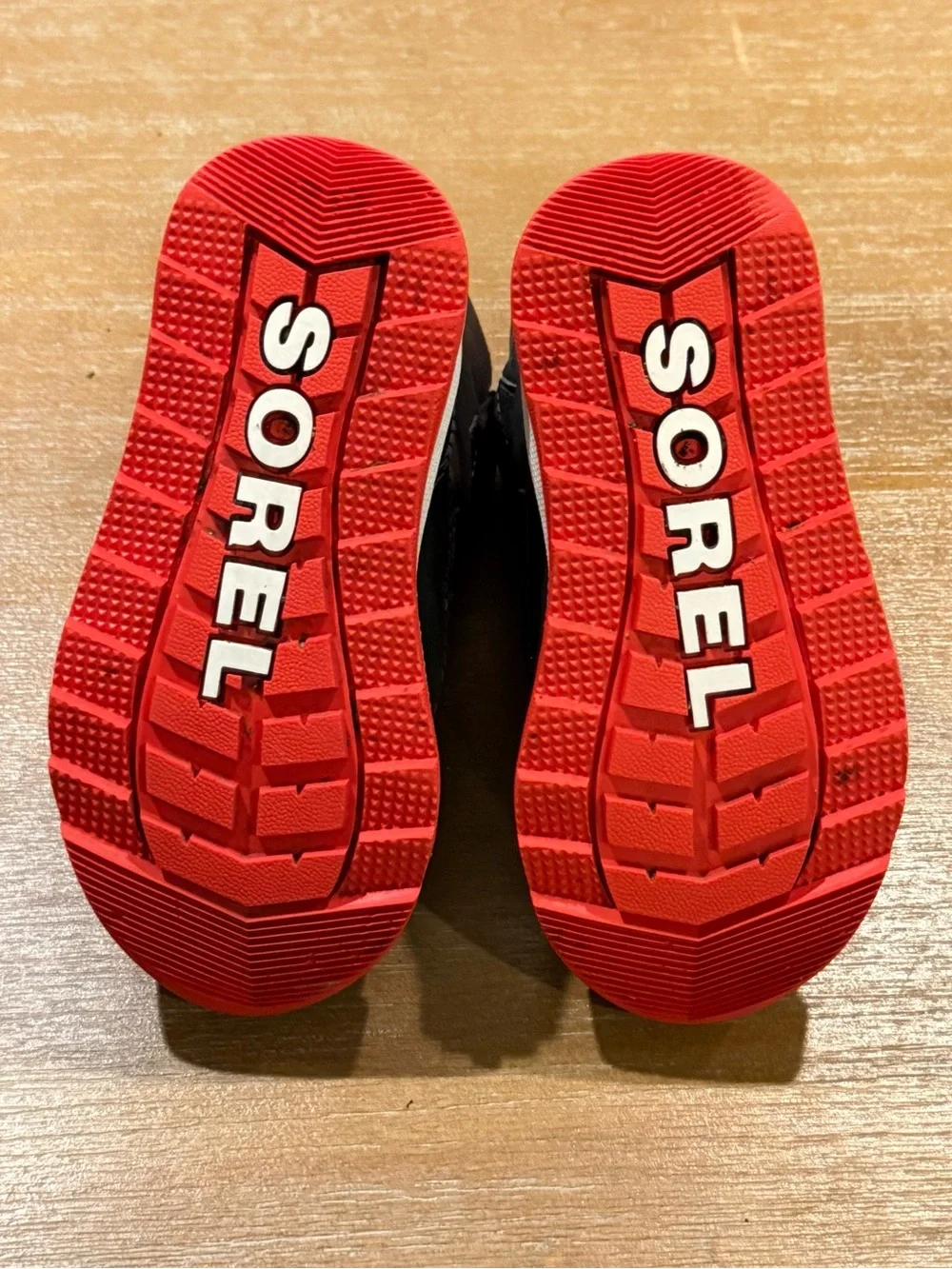 Sorel Toddler Whitney II Strap Winter Boots Waterproof Insulated Black Red Sz 8